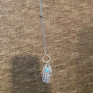 Lucky Hamsa necklace (Long)